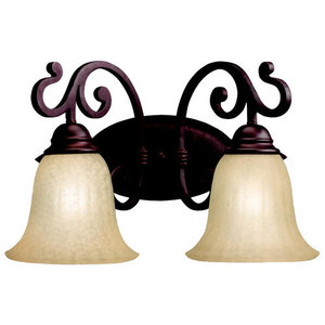 KK5988CZ Wilton 2 Bulb Bathroom Lighting - Carre Bronze KK5988CZ Wilton 2 Bulb Bathroom Lighting - Carre Bronze