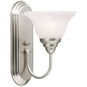 KK5991NI Telford 1 Bulb Wall Sconce - Brushed Nickel KK5991NI Telford 1 Bulb Wall Sconce - Brushed Nickel