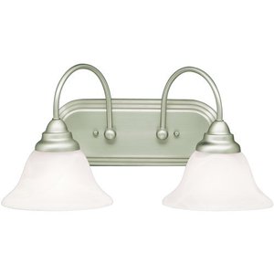 KK5992NI Telford 2 Bulb Bathroom Lighting - Brushed Nickel KK5992NI Telford 2 Bulb Bathroom Lighting - Brushed Nickel