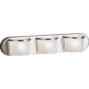KK6090NI Bath Strip 3 Bulb Bathroom Lighting - Brushed Nickel KK6090NI Bath Strip 3 Bulb Bathroom Lighting - Brushed Nickel