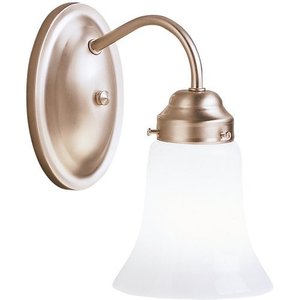 KK6121NI Wall Mount Bath 1 Bulb Wall Sconce - Brushed Nickel KK6121NI Wall Mount Bath 1 Bulb Wall Sconce - Brushed Nickel