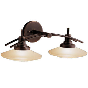 KK6162OZ Structures 2 Bulb Bathroom Lighting - Olde Bronze KK6162OZ Structures 2 Bulb Bathroom Lighting - Olde Bronze