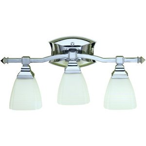 KK6204CH Bath Strip 3 Bulb Bathroom Lighting - Chrome KK6204CH Bath Strip 3 Bulb Bathroom Lighting - Chrome