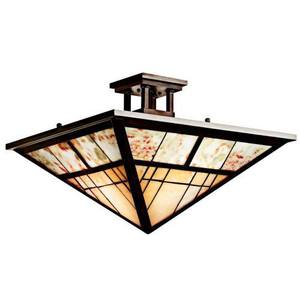 KK65317 Prairie Ridge Semi Flush Mount Ceiling Light - Olde Bronze KK65317 Prairie Ridge Semi Flush Mount Ceiling Light - Olde Bronze