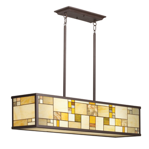 KK65338 Riverview Linear Pendant Pendant Light - Olde Bronze KK65338 Riverview Linear Pendant Pendant Light - Olde Bronze