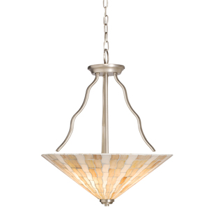 KK65352 Modern Mosaic Up Light Pendant Light - Antique Pewter KK65352 Modern Mosaic Up Light Pendant Light - Antique Pewter
