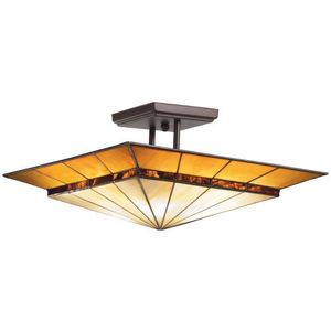 KK65366 Harrison Semi Flush Mount Ceiling Light - Olde Bronze KK65366 Harrison Semi Flush Mount Ceiling Light - Olde Bronze