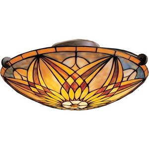 KK69030 Sonora Semi Flush Mount Ceiling Light - Bronze KK69030 Sonora Semi Flush Mount Ceiling Light - Bronze