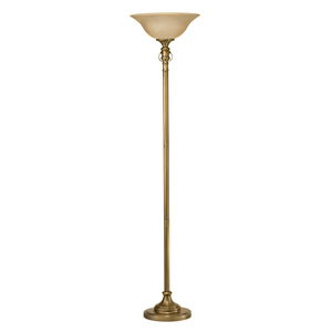 KK76102 Pressick Torchiere Lamp - Aged Brass KK76102 Pressick Torchiere Lamp - Aged Brass