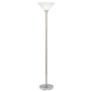 KK76131CA Helene Torchiere Lamp - Brushed Steel KK76131CA Helene Torchiere Lamp - Brushed Steel