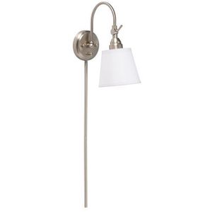 KK78011NIW Blaine Swing Arm Lamp - Brushed Nickel / White Linen KK78011NIW Blaine Swing Arm Lamp - Brushed Nickel / White Linen