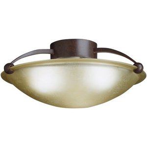 KK8406TZ Senna Semi Flush Mount Ceiling Light - Tannery Bronze KK8406TZ Senna Semi Flush Mount Ceiling Light - Tannery Bronze