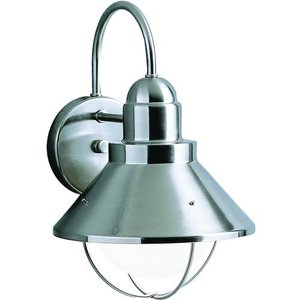 KK9023NI Seaside Entrance Outdoor Wall Light - Brushed Nickel KK9023NI Seaside Entrance Outdoor Wall Light - Brushed Nickel
