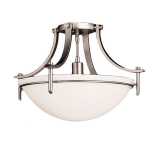 KK10878AP Olympia Semi Flush Mount Ceiling Light - Antique Pewter KK10878AP Olympia Semi Flush Mount Ceiling Light - Antique Pewter