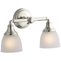 Bathroom Lighting (2 Bulbs) 14-15/16" Width Bathroom Lighting (2 Bulbs) 14-15/16" Width
