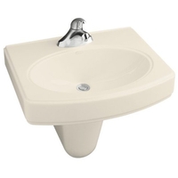 Wall Hung Bathroom Sink 22 x 18 x 7-1/2 Wall Hung Bathroom Sink 22 x 18 x 7-1/2