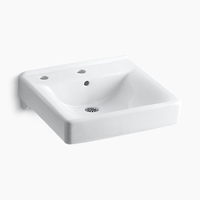 Wall Hung Bathroom Sink 20'' x 18'' x 7'' Wall Hung Bathroom Sink 20'' x 18'' x 7''