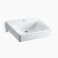Wall Hung Bathroom Sink 20'' x 18'' x 7'' Wall Hung Bathroom Sink 20'' x 18'' x 7''