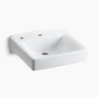 Wall Hung Bathroom Sink 20'' x 18'' x 7'' Wall Hung Bathroom Sink 20'' x 18'' x 7''