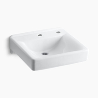 Wall Hung Bathroom Sink 20'' x 18'' x 7'' Wall Hung Bathroom Sink 20'' x 18'' x 7''