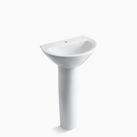 Pedestal Bathroom Sink 19-3/4 x 14 x 32-7/8 Pedestal Bathroom Sink 19-3/4 x 14 x 32-7/8