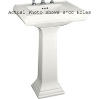 Pedestal Bathroom Sink 24 x 19-3/4 x 34-3/8 Pedestal Bathroom Sink 24 x 19-3/4 x 34-3/8