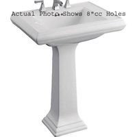 Pedestal Bathroom Sink 27 x 22 x 35 Pedestal Bathroom Sink 27 x 22 x 35