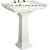Pedestal Bathroom Sink 30 x 21-3/4 x 34-3/4 Pedestal Bathroom Sink 30 x 21-3/4 x 34-3/4
