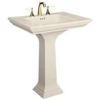 Pedestal Bathroom Sink 30 x 21-3/4 x 34-3/4 Pedestal Bathroom Sink 30 x 21-3/4 x 34-3/4