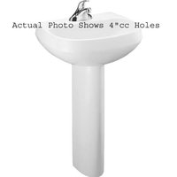 Pedestal Bathroom Sink 22-1/4 x 18-1/4 x 34-7/8 Pedestal Bathroom Sink 22-1/4 x 18-1/4 x 34-7/8