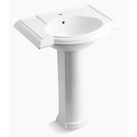 Pedestal Bathroom Sink 33-1/2'' x 27-1/2'' x 19-7/8'' Pedestal Bathroom Sink 33-1/2'' x 27-1/2'' x 19-7/8''