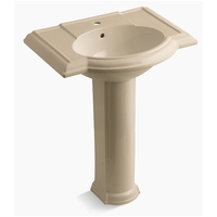 Pedestal Bathroom Sink 33-1/2'' x 27-1/2'' x 19-7/8'' Pedestal Bathroom Sink 33-1/2'' x 27-1/2'' x 19-7/8''