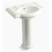Pedestal Bathroom Sink 33-1/2'' x 27-1/2'' x 19-7/8'' Pedestal Bathroom Sink 33-1/2'' x 27-1/2'' x 19-7/8''