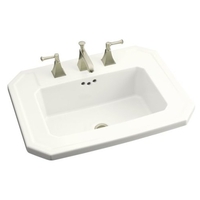 Self-Rimming Bathroom Sink 24 x 19 x 7-7/8 Self-Rimming Bathroom Sink 24 x 19 x 7-7/8