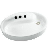 Vessel Style Bathroom Sink 21-5/16 x 18-1/16 x 4-1/8 Vessel Style Bathroom Sink 21-5/16 x 18-1/16 x 4-1/8