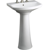 Pedestal Bathroom Sink 22-3/4 x 18-7/8 x 34-1/2 Pedestal Bathroom Sink 22-3/4 x 18-7/8 x 34-1/2