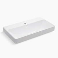 Vessel Style Bathroom Sink 35-7/16'' x 20-1/2'' x 7-11/16'' Vessel Style Bathroom Sink 35-7/16'' x 20-1/2'' x 7-11/16''