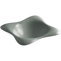 Self-Rimming Bathroom Sink 17-1/2 x 17-1/2 x 6-3/4 Self-Rimming Bathroom Sink 17-1/2 x 17-1/2 x 6-3/4