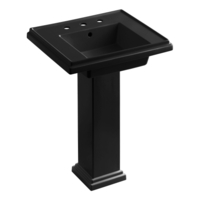Pedestal Bathroom Sink 24 x 19-1/2 x 34-5/8 Pedestal Bathroom Sink 24 x 19-1/2 x 34-5/8