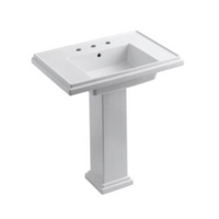 Pedestal Bathroom Sink 30 x 19-1/2 x 34-5/8 Pedestal Bathroom Sink 30 x 19-1/2 x 34-5/8