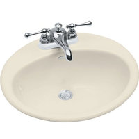 Self-Rimming Bathroom Sink 19-1/4 x 16-1/4 x 8-3/4 Self-Rimming Bathroom Sink 19-1/4 x 16-1/4 x 8-3/4