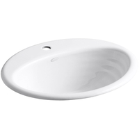 Self-Rimming Bathroom Sink 19-1/4 x 16-1/4 x 8-7/16 Self-Rimming Bathroom Sink 19-1/4 x 16-1/4 x 8-7/16