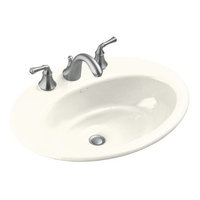 Self-Rimming Bathroom Sink 24 x 18 x 8-5/8 Self-Rimming Bathroom Sink 24 x 18 x 8-5/8