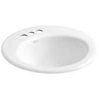 Self-Rimming Bathroom Sink 19 x 8-5/8 Self-Rimming Bathroom Sink 19 x 8-5/8