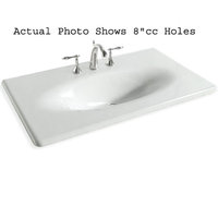 Bathroom Vanity Top 37-5/8'' x 22-1/4'' x 6-1/2'' Bathroom Vanity Top 37-5/8'' x 22-1/4'' x 6-1/2''