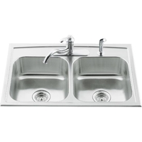 Double Bowl Kitchen Sink 33'' x 22'' x 8-3/16'' Double Bowl Kitchen Sink 33'' x 22'' x 8-3/16''
