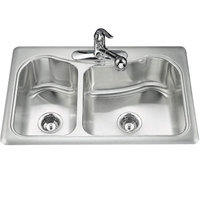 Double Bowl Kitchen Sink 33'' x 22'' x 8-5/16'' Double Bowl Kitchen Sink 33'' x 22'' x 8-5/16''