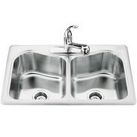 Double Bowl Kitchen Sink 33'' x 22'' x 8-5/16'' Double Bowl Kitchen Sink 33'' x 22'' x 8-5/16''