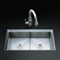 Double Bowl Kitchen Sink 33'' x 18'' Double Bowl Kitchen Sink 33'' x 18''