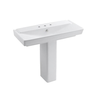 Pedestal Bathroom Sink 39-3/8'' x 18-5/16'' x 35-1/2'' Pedestal Bathroom Sink 39-3/8'' x 18-5/16'' x 35-1/2''
